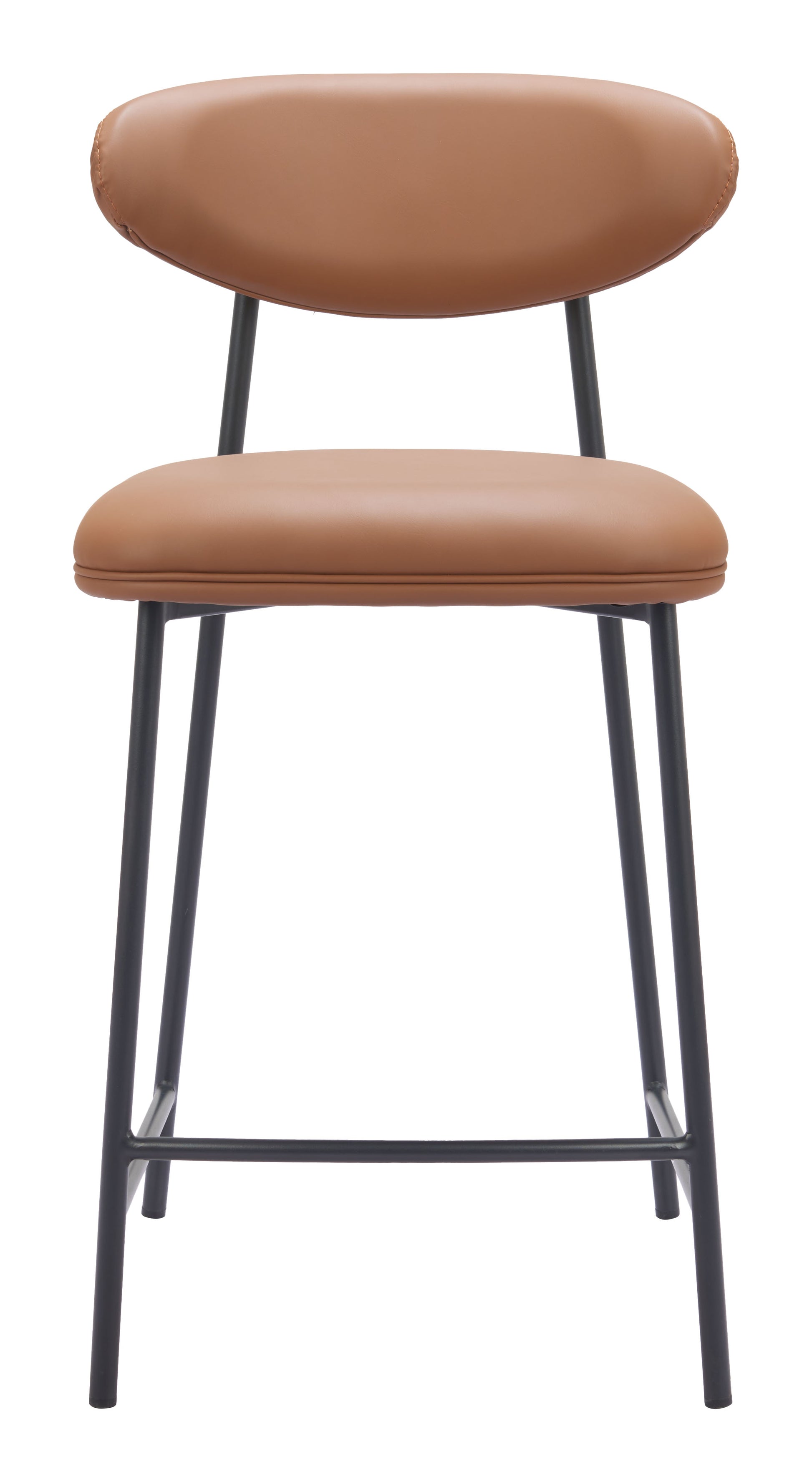 Rorun Counter Stool (Set of 2) Brown - Disselt Designs