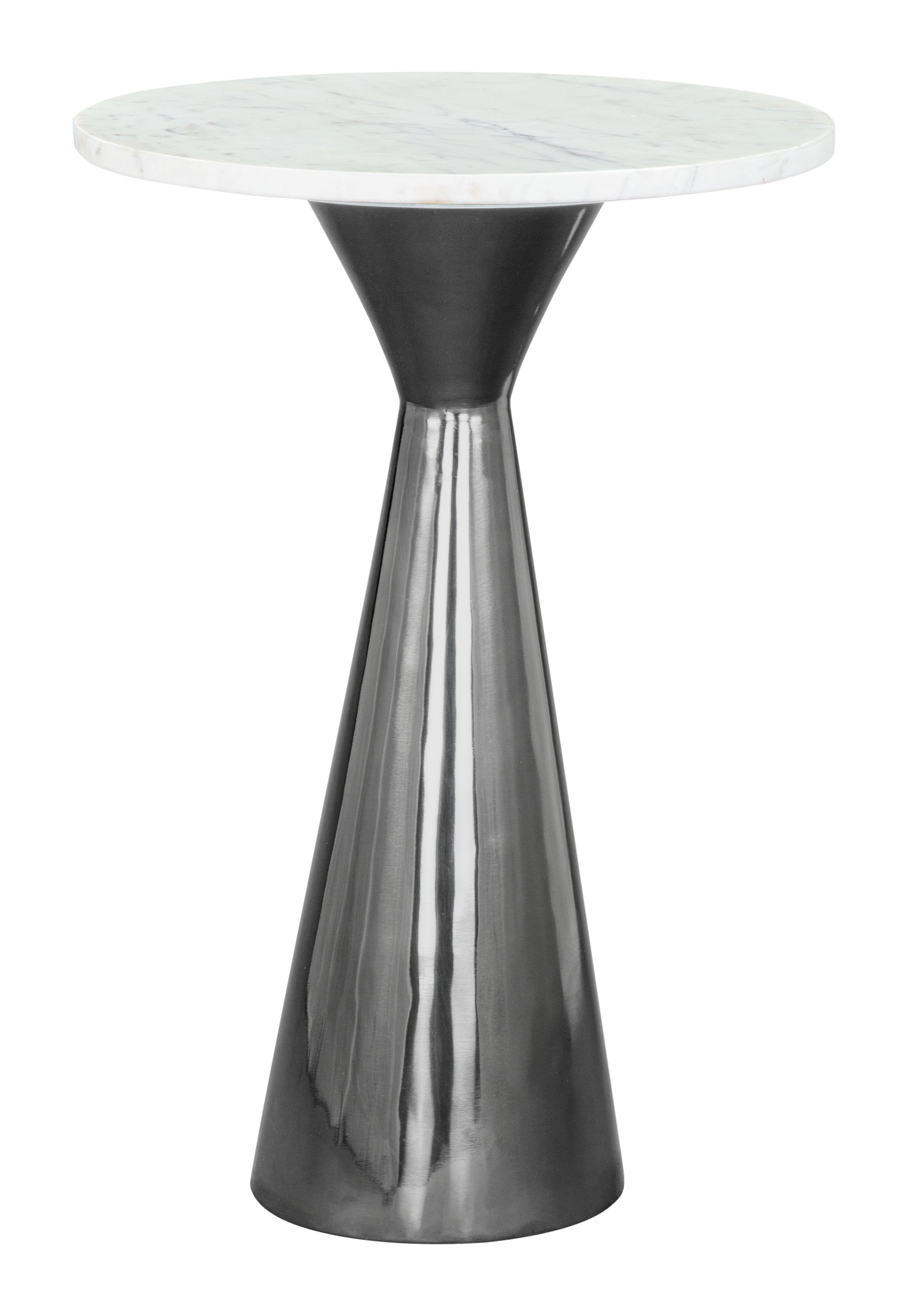 Tim Side Table White & Black - Disselt Designs