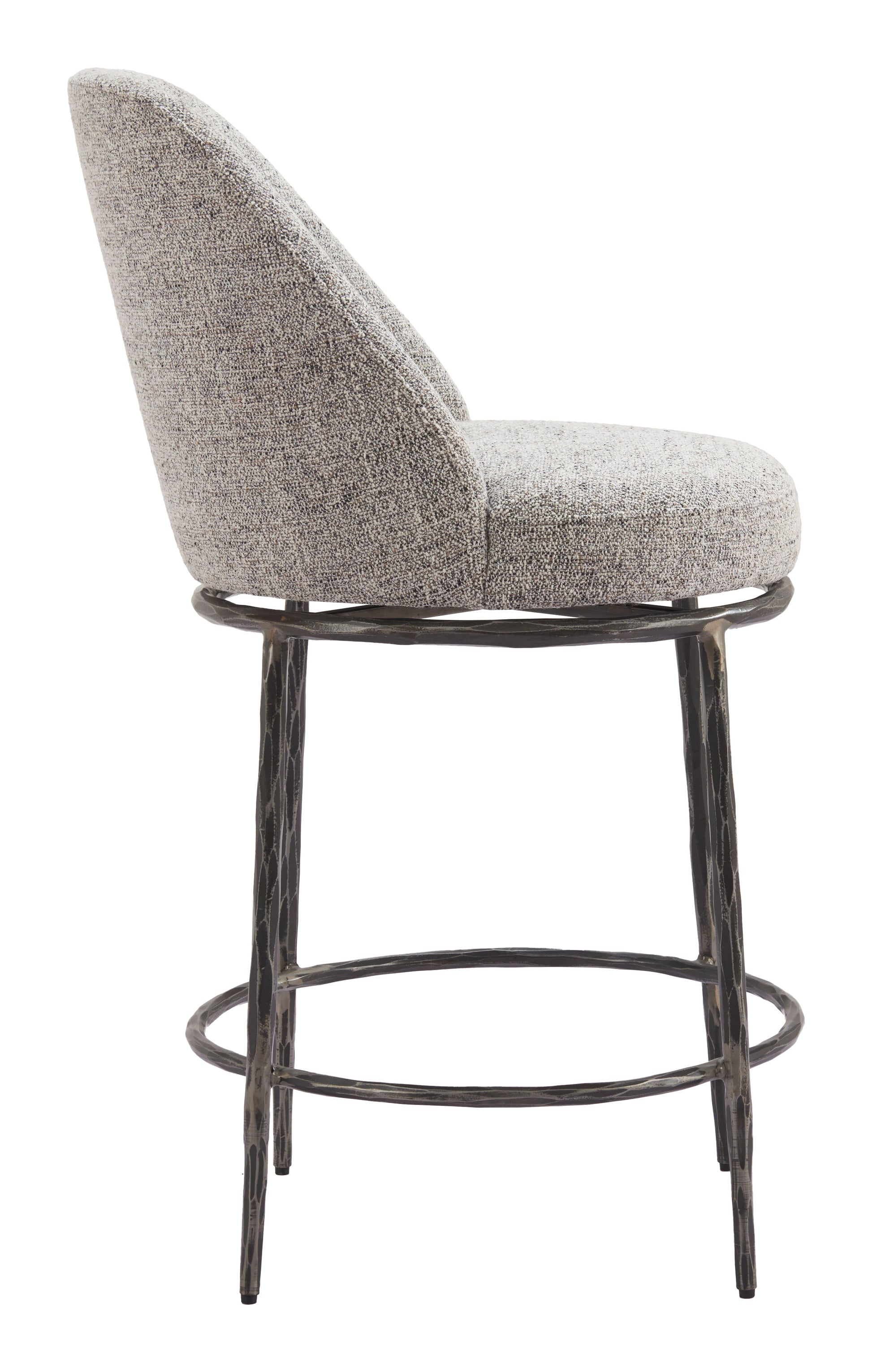 Nordhavn Swivel Counter Stool Gray - Disselt Designs