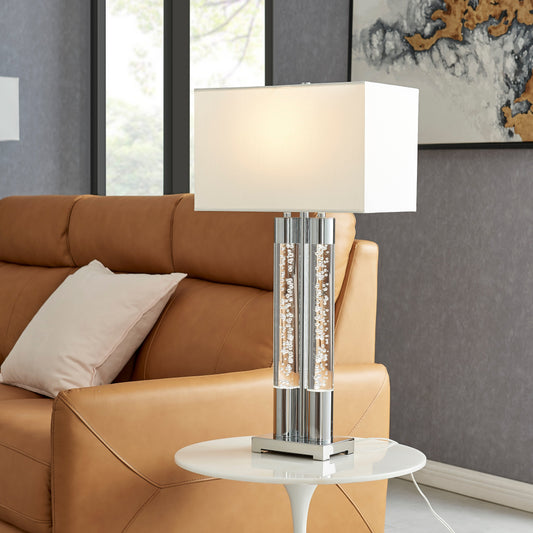 Acrylic Table Lamp // Chrome - Disselt Designs