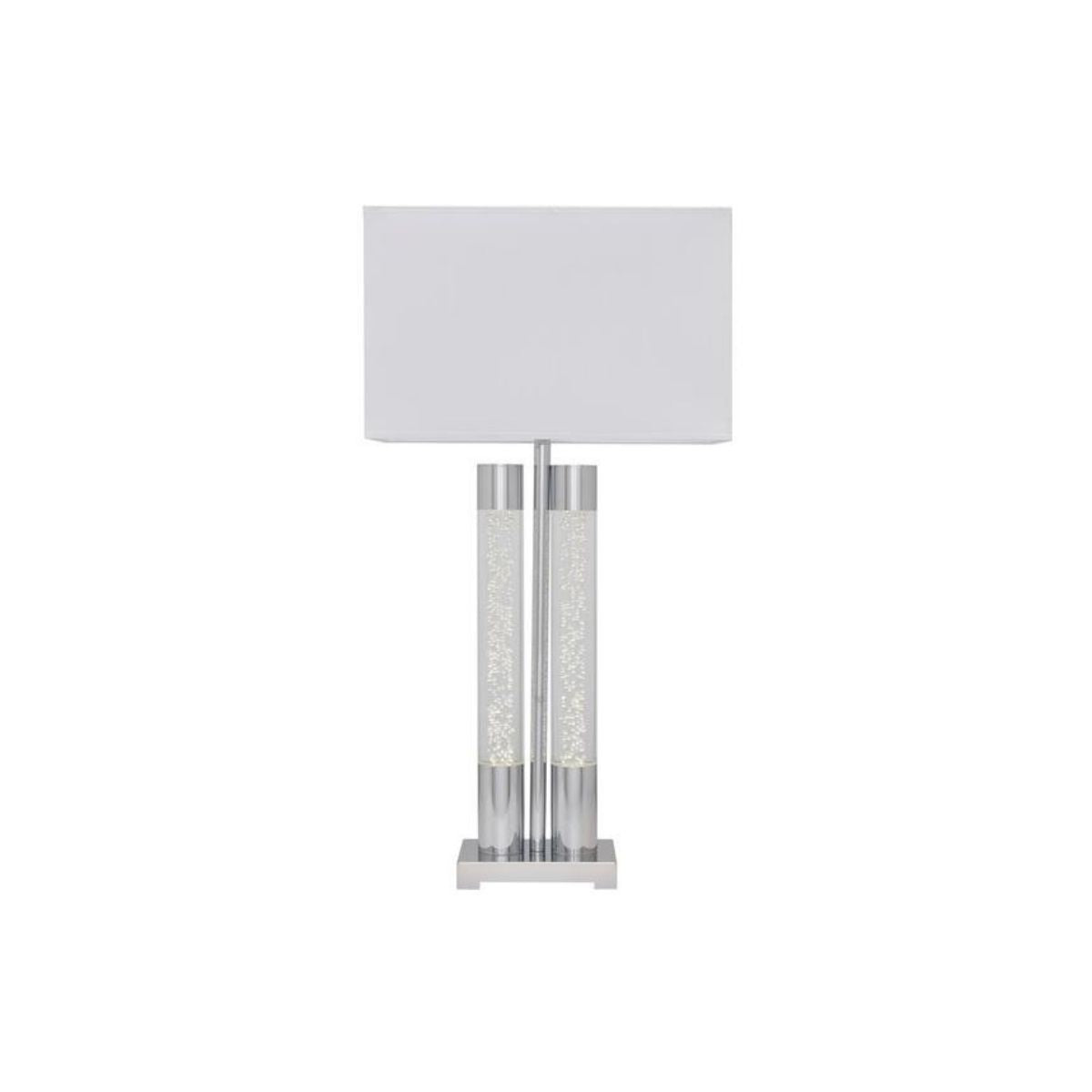 Acrylic Table Lamp // Chrome - Disselt Designs