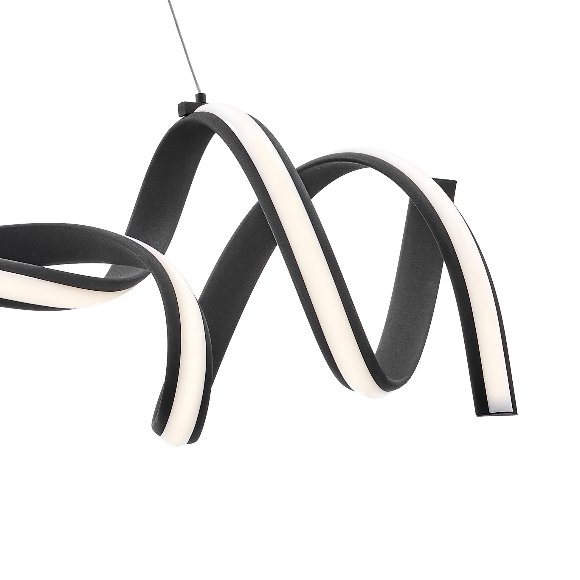 Munich LED Horizontal Chandelier // Black - Disselt Designs