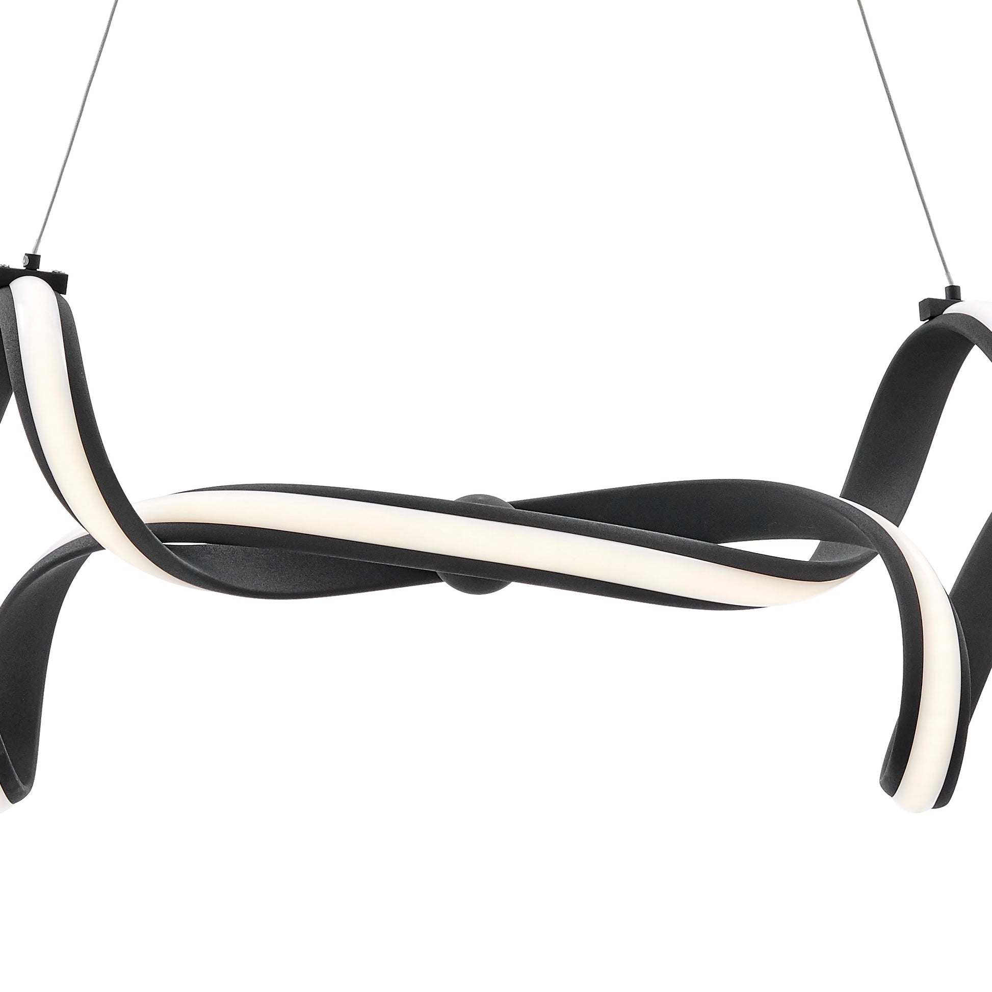 Munich LED Horizontal Chandelier // Black - Disselt Designs