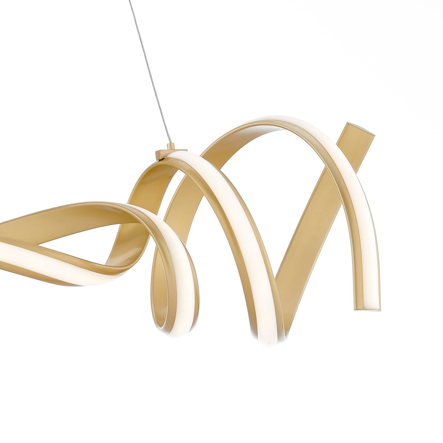 Munich LED Horizontal Chandelier // Gold - Disselt Designs