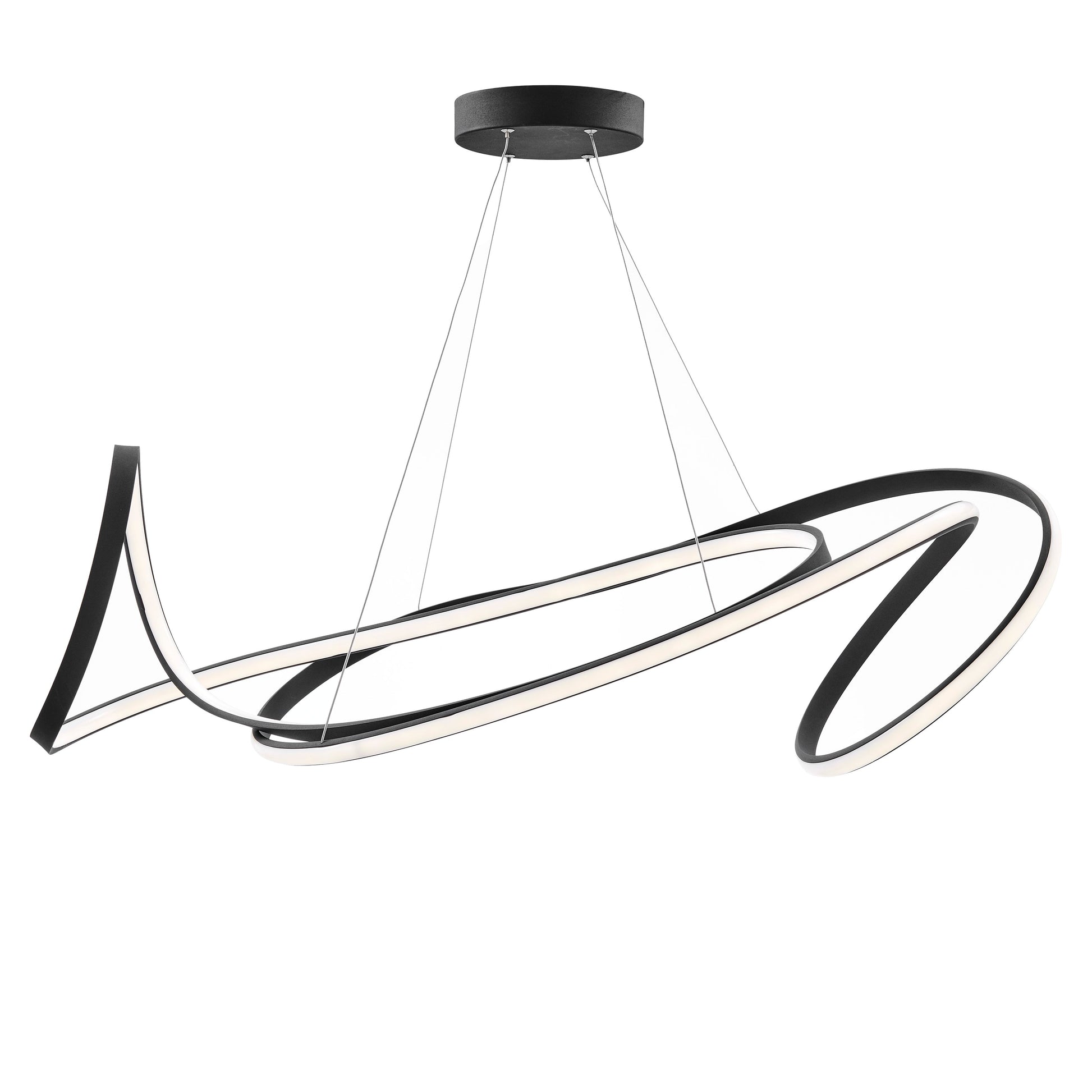 Moscow LED Chandelier // Black - Disselt Designs