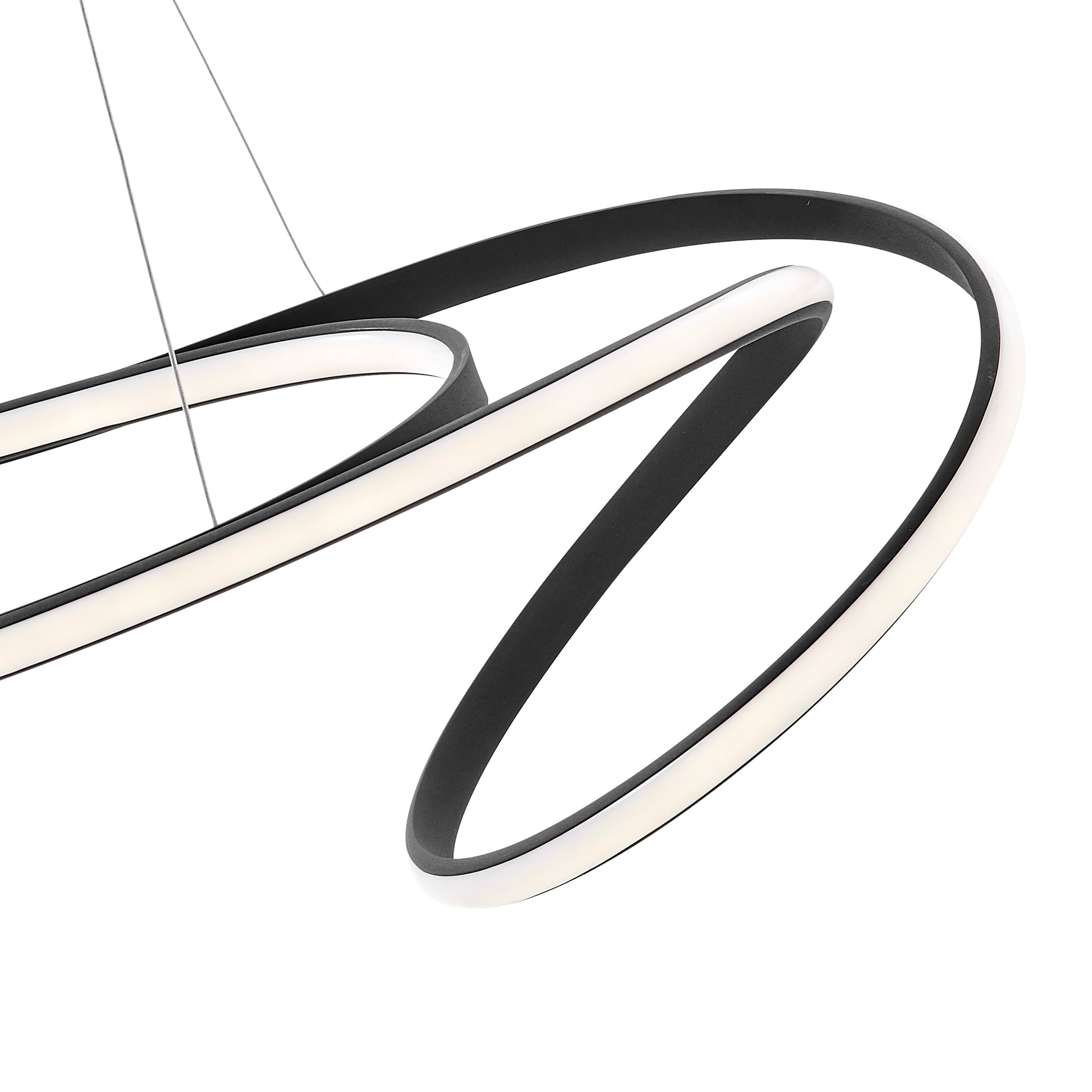 Moscow LED Chandelier // Black - Disselt Designs