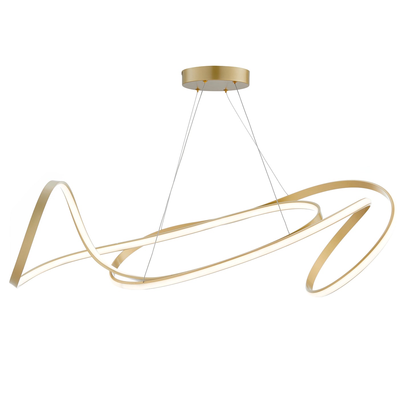 Moscow LED Chandelier // Gold - Disselt Designs