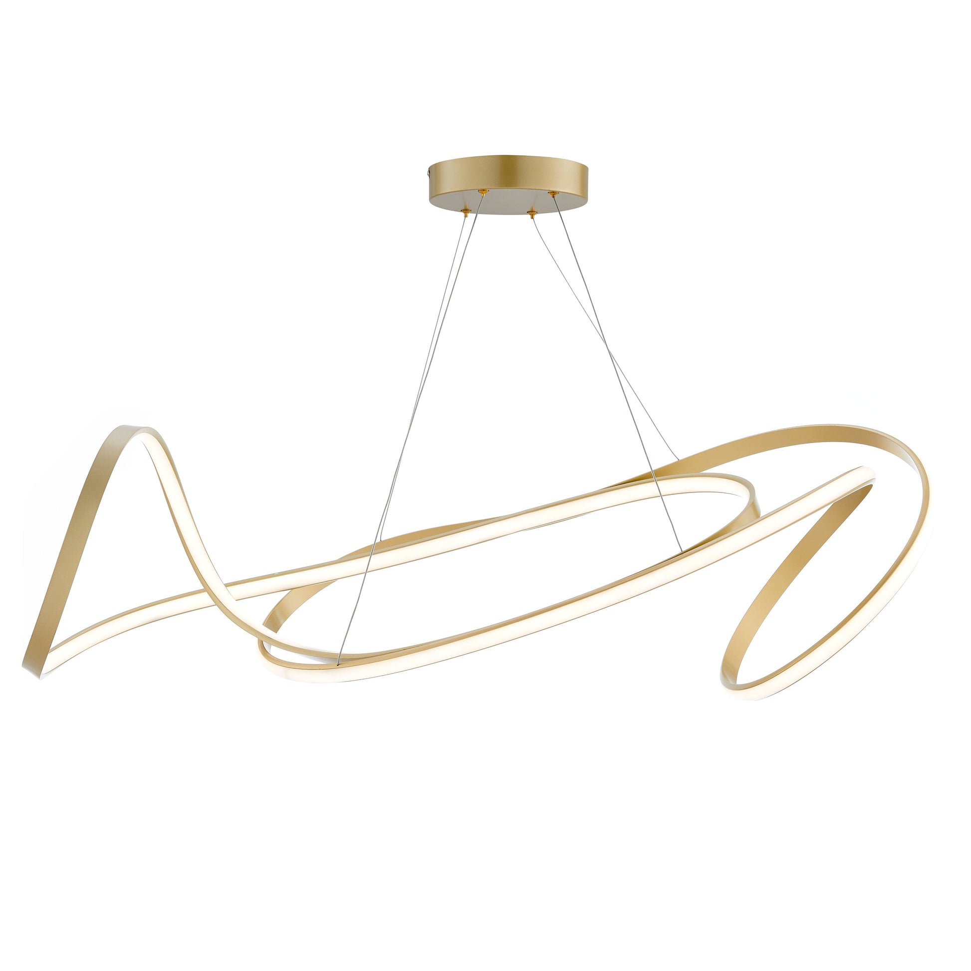 Moscow LED Chandelier // Gold - Disselt Designs
