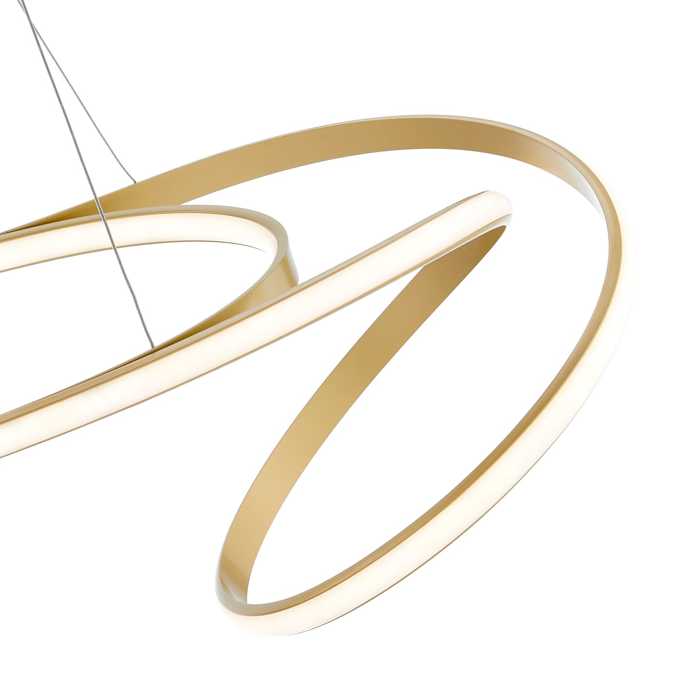 Moscow LED Chandelier // Gold - Disselt Designs