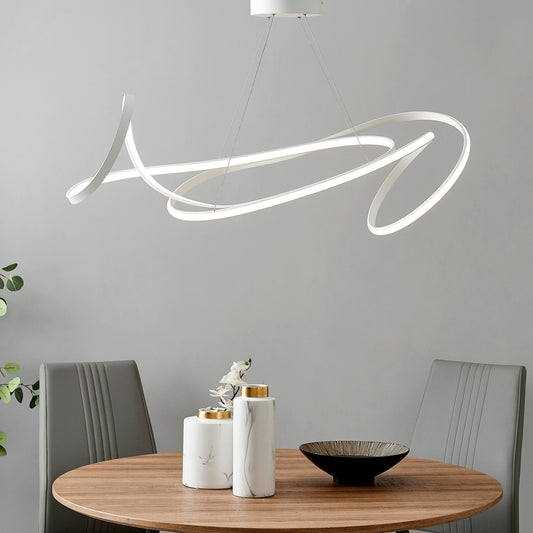 Moscow LED Chandelier // White - Disselt Designs