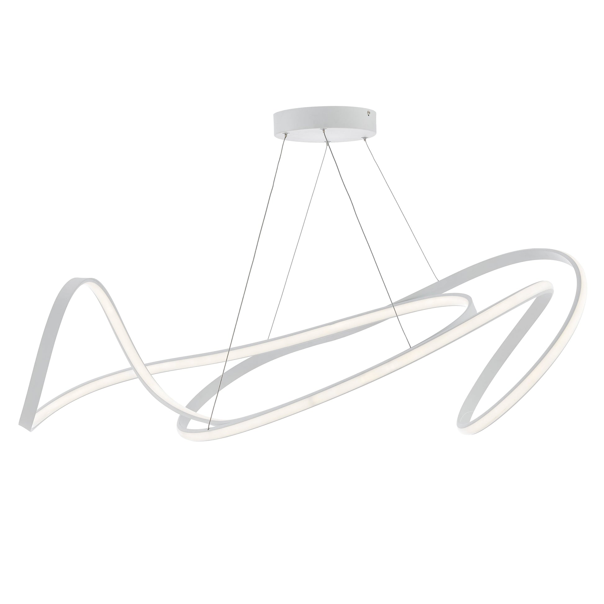 Moscow LED Chandelier // White - Disselt Designs