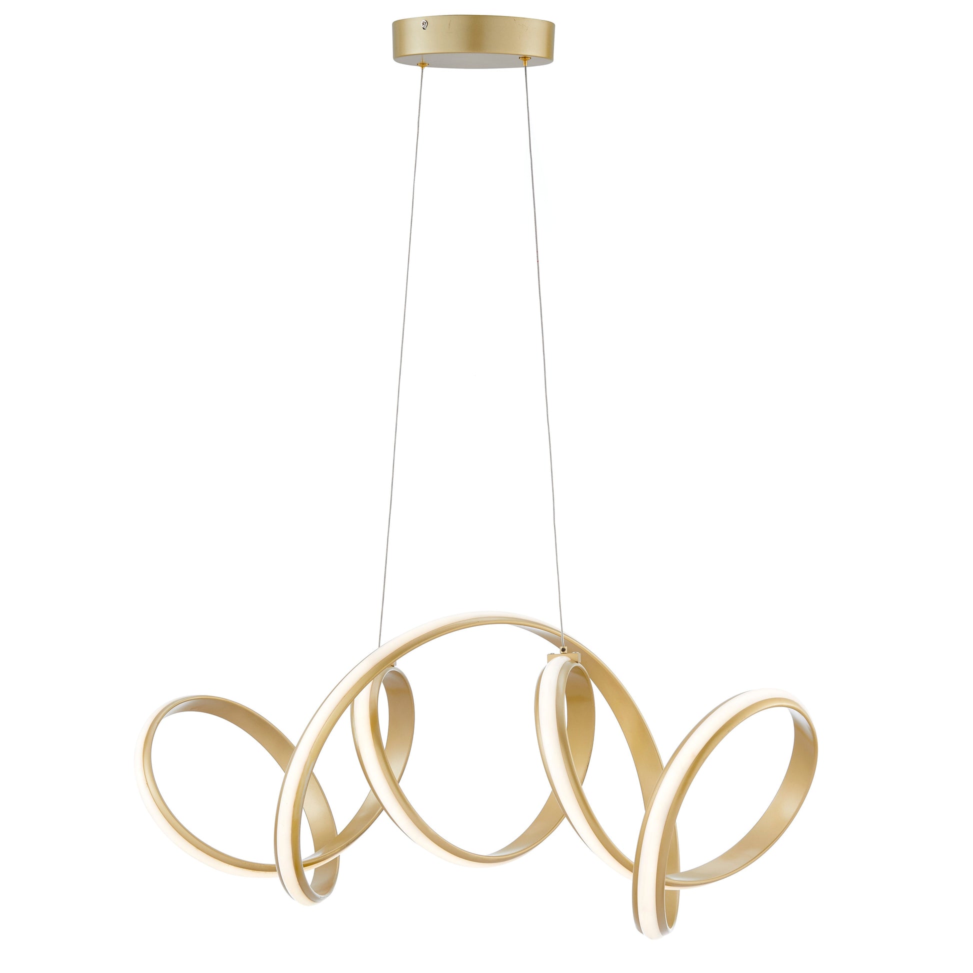 Seville LED Chandelier // Gold - Disselt Designs