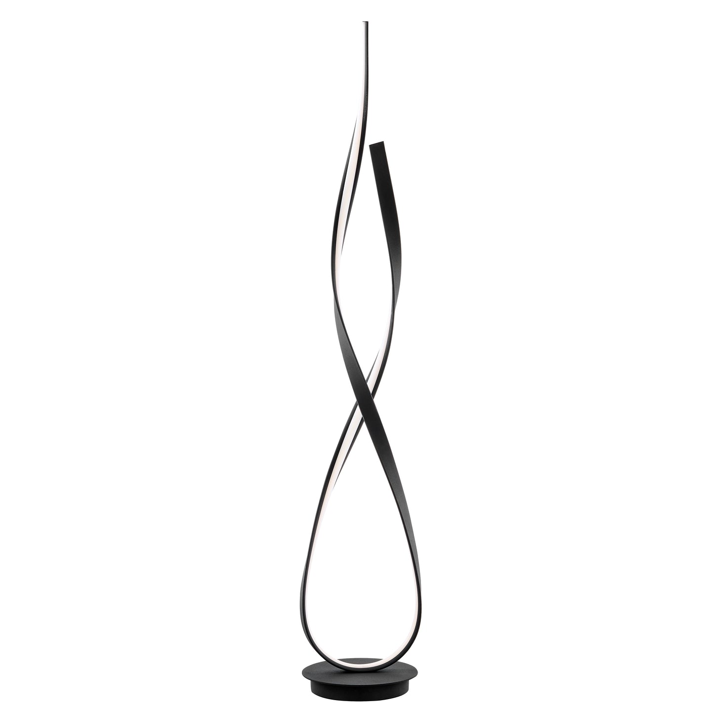 Vienna LED 55" Tall Floor Lamp // Matte Black - Disselt Designs