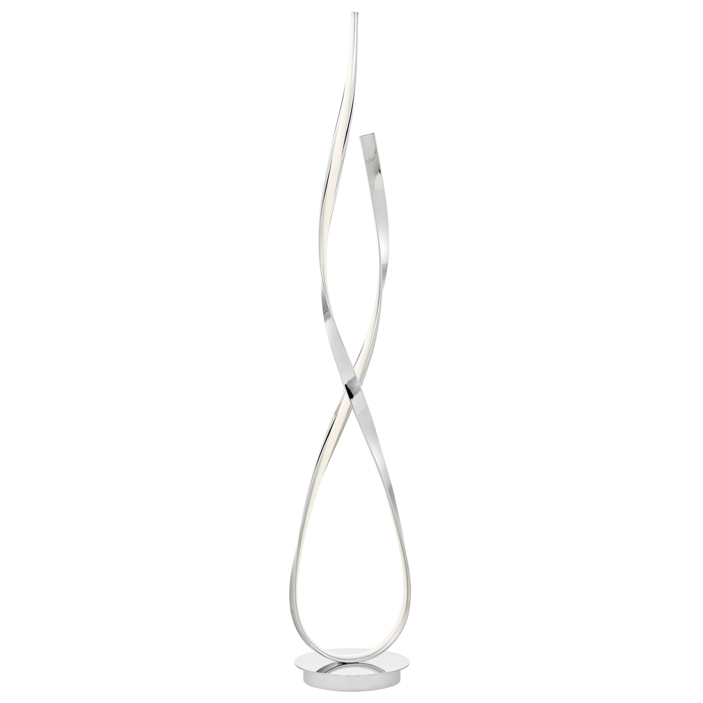 Vienna LED 55" Tall Floor Lamp // Chrome - Disselt Designs