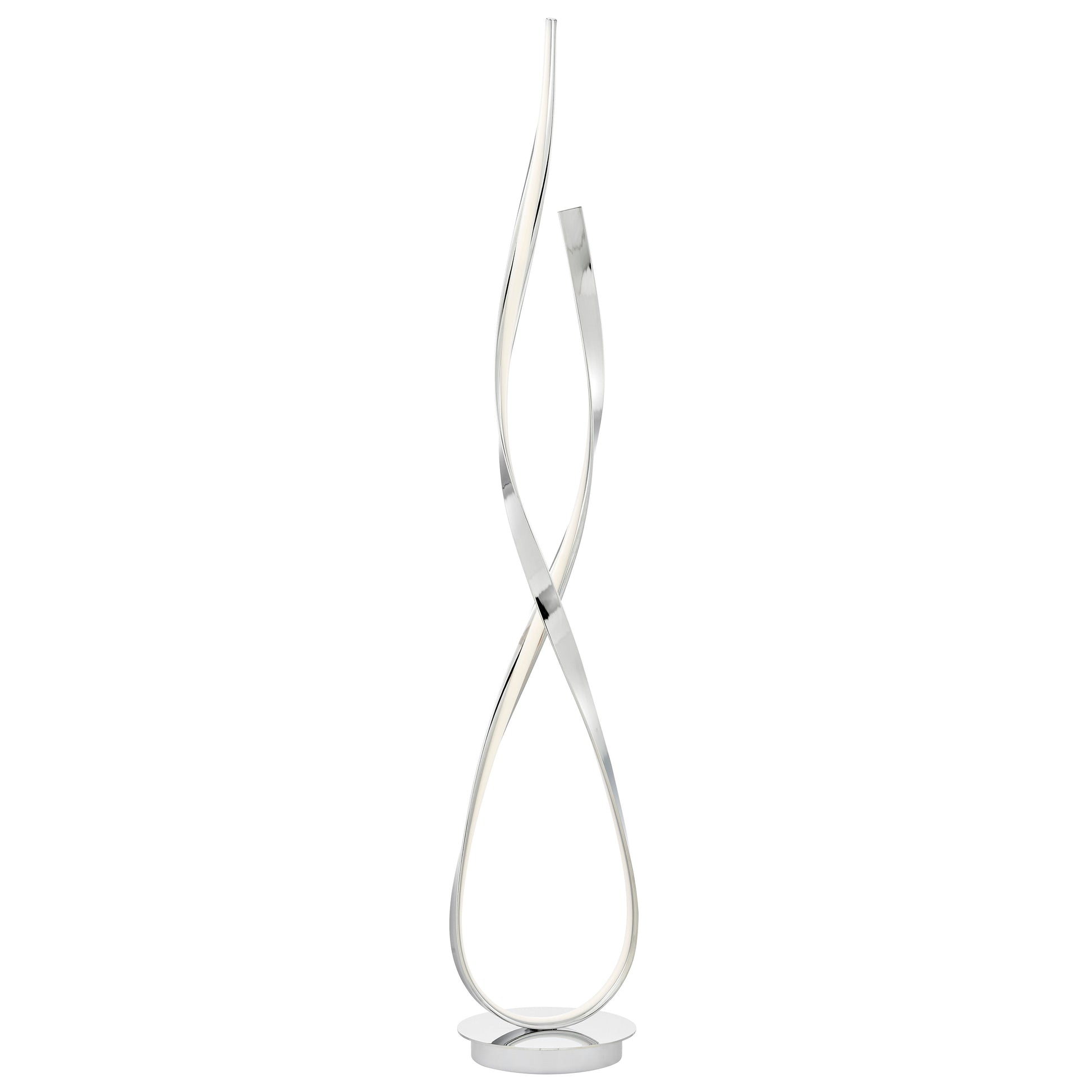 Vienna LED 55" Tall Floor Lamp // Chrome - Disselt Designs