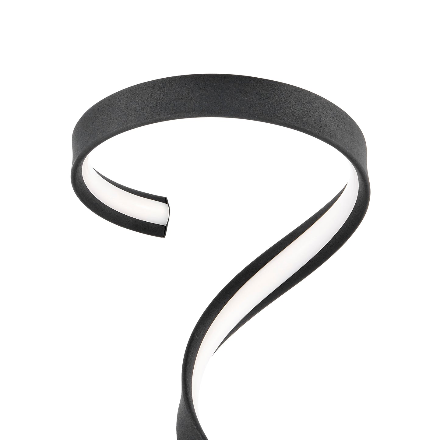 Hamburg Black Table Lamp // LED Strip & Dimmable Switch - Disselt Designs
