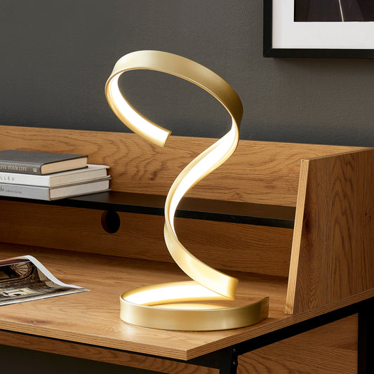 Hamburg Gold Table Lamp // LED Strip & Dimmable Switch - Disselt Designs