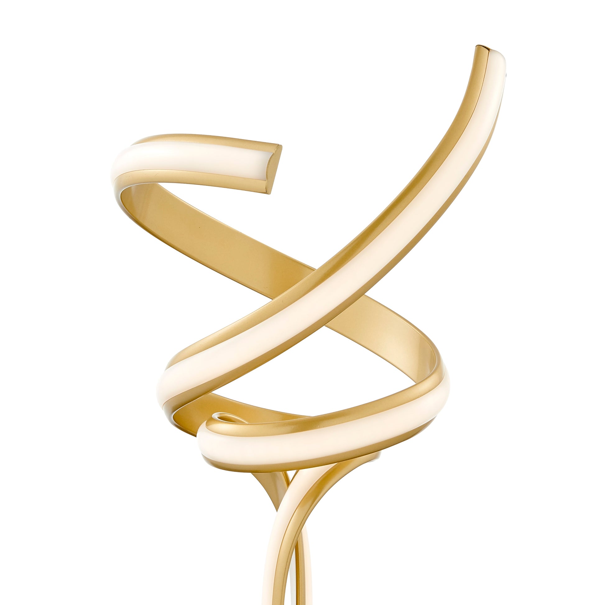 Munich Gold Table Lamp // Natural White LED Strip & Touch Dimmer - Disselt Designs