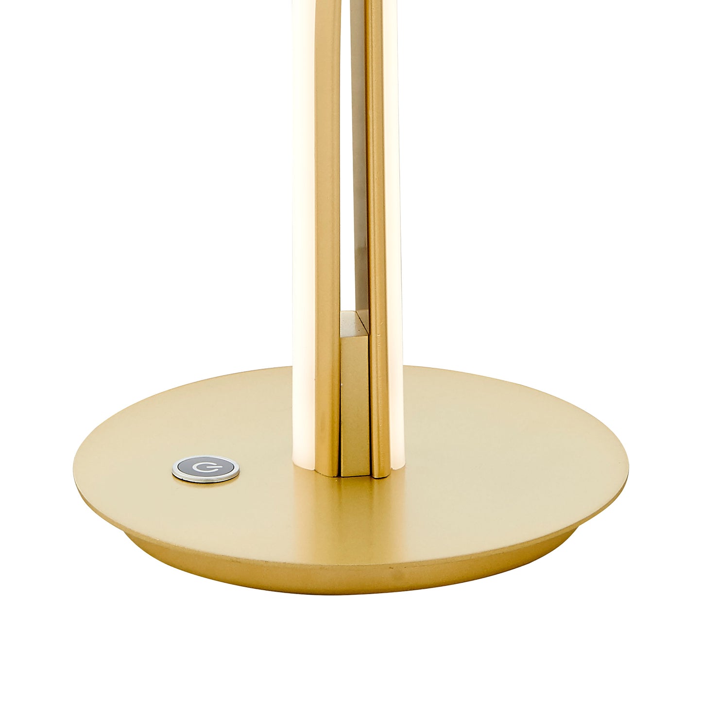 Munich Gold Table Lamp // Natural White LED Strip & Touch Dimmer - Disselt Designs