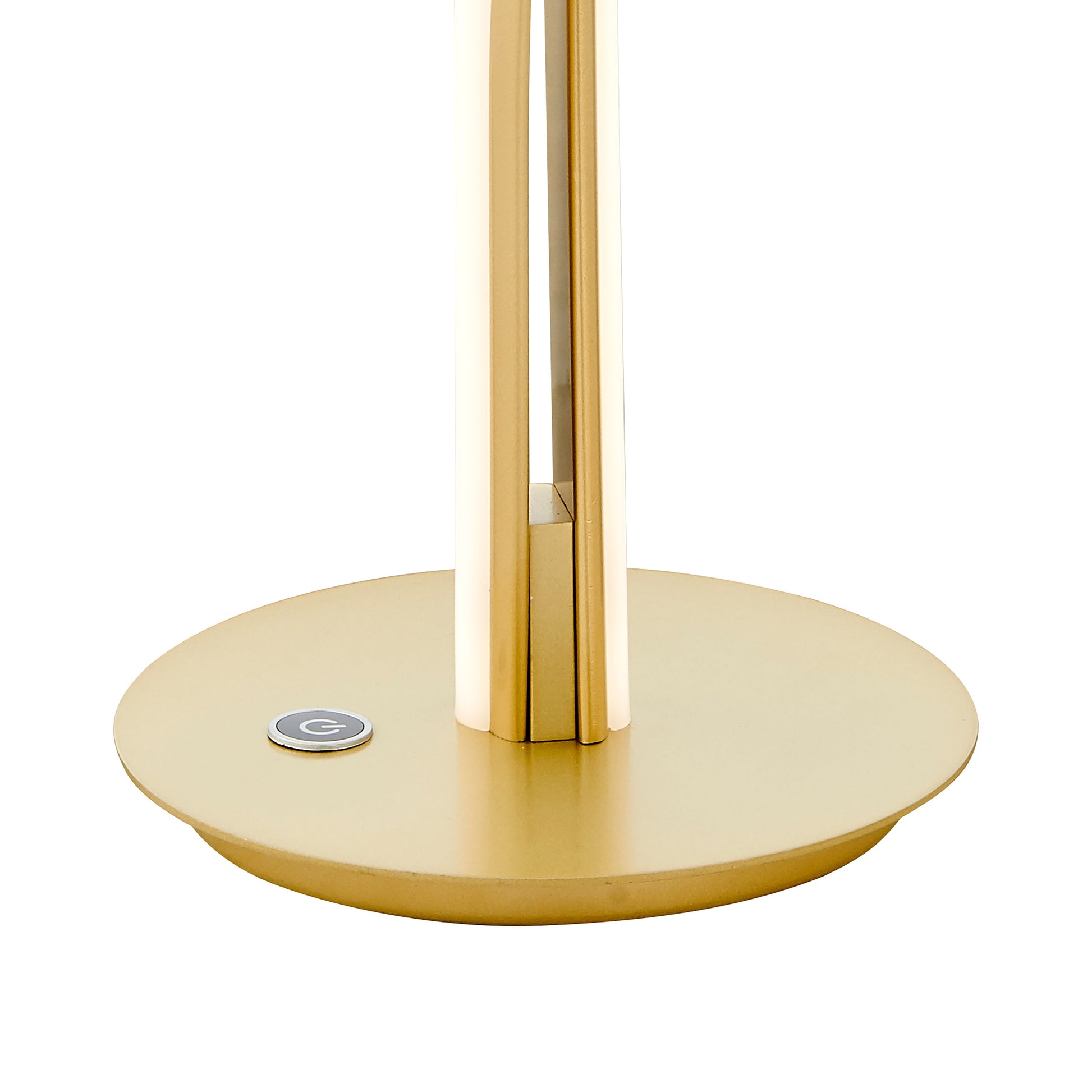 Munich Gold Table Lamp // Natural White LED Strip & Touch Dimmer - Disselt Designs