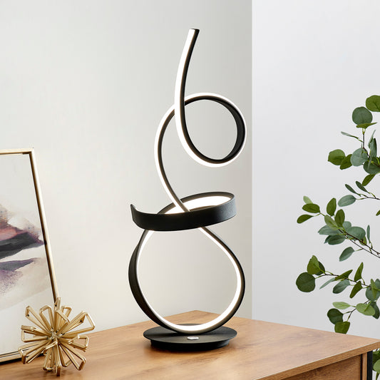 Amsterdam LED with Touch Dimmer Table Lamp // Black - Disselt Designs