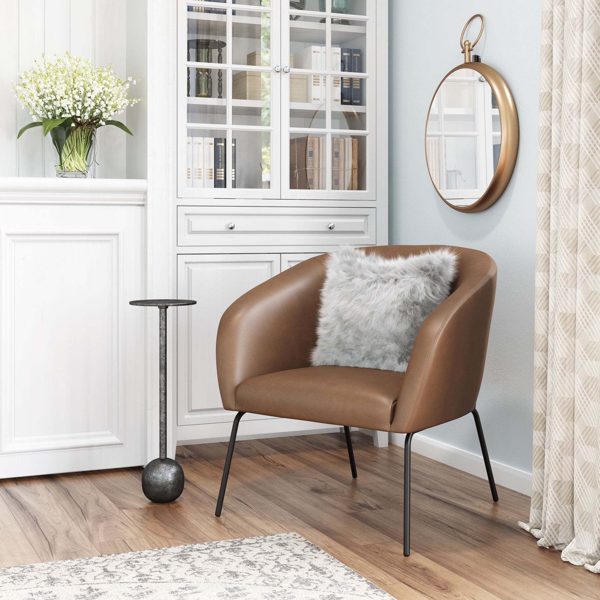 Quinten Accent Chair Vintage Brown - Disselt Designs
