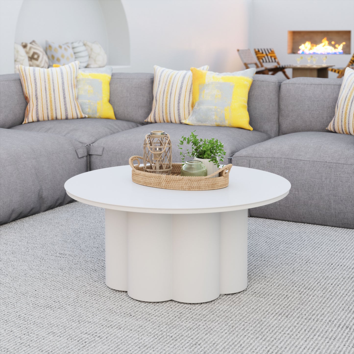 Palmier Coffee Table White - Disselt Designs
