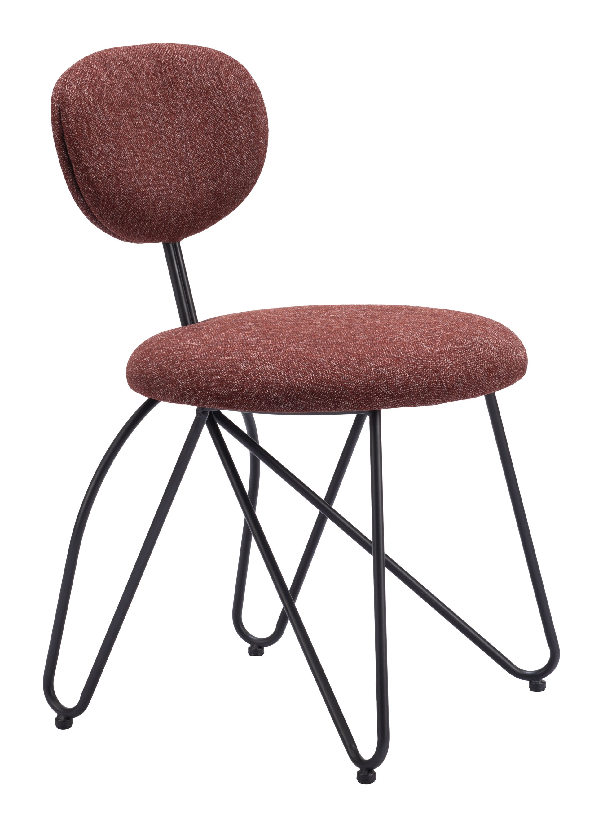 Novi Dining Chair (Set of 2) Maroon Brown - Disselt Designs