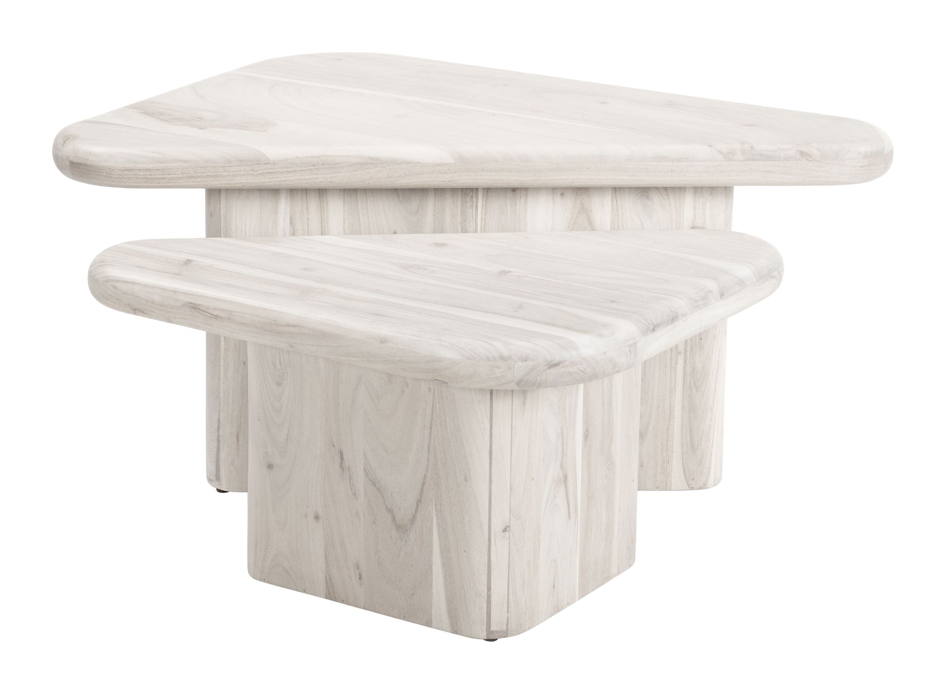 Navidic Coffee Table Set (2-Piece) Whitewashed - Disselt Designs