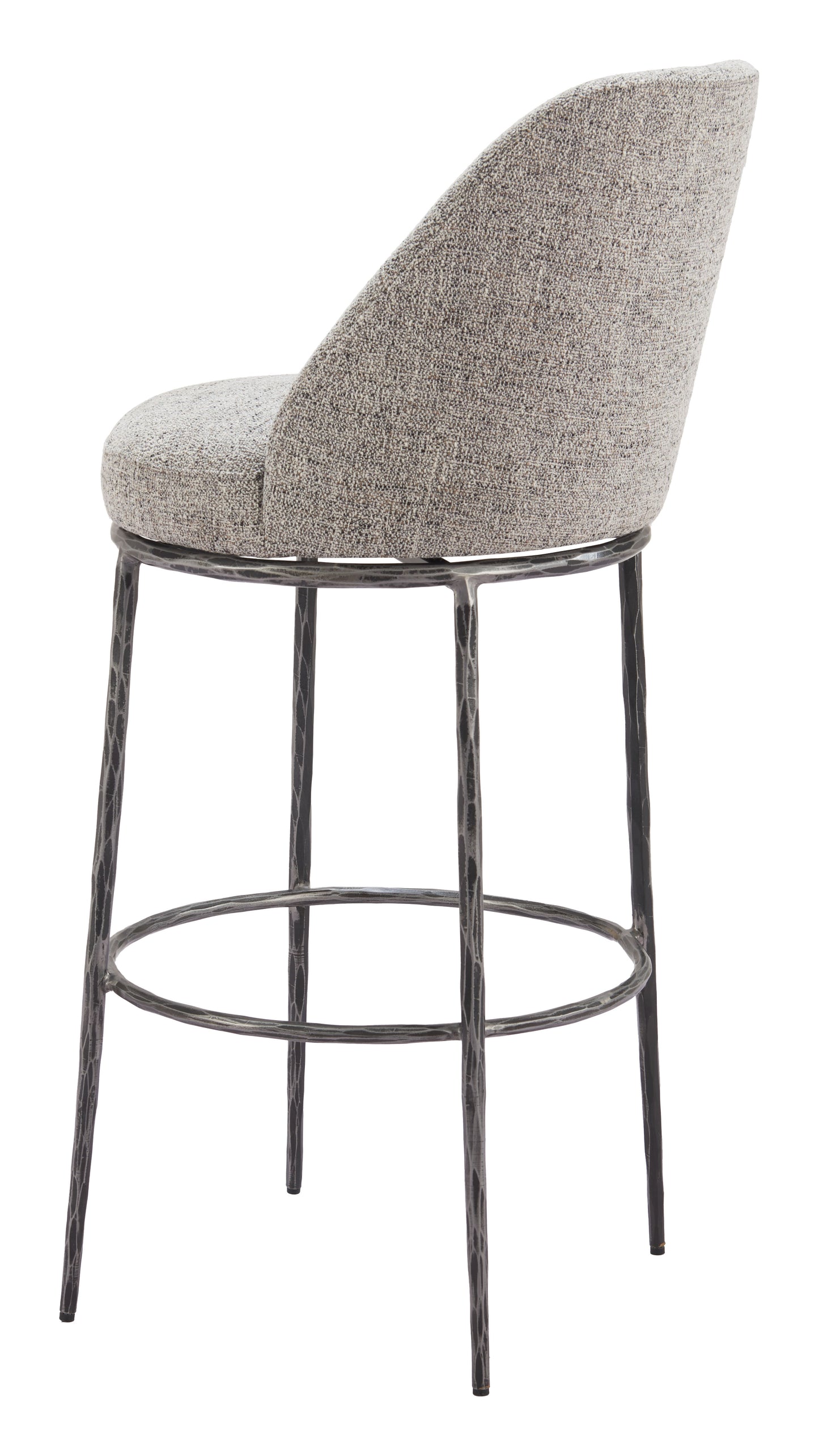Nordhavn Swivel Barstool Gray - Disselt Designs