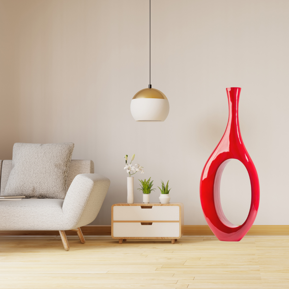 Trombone Vase // Large Red - Disselt Designs