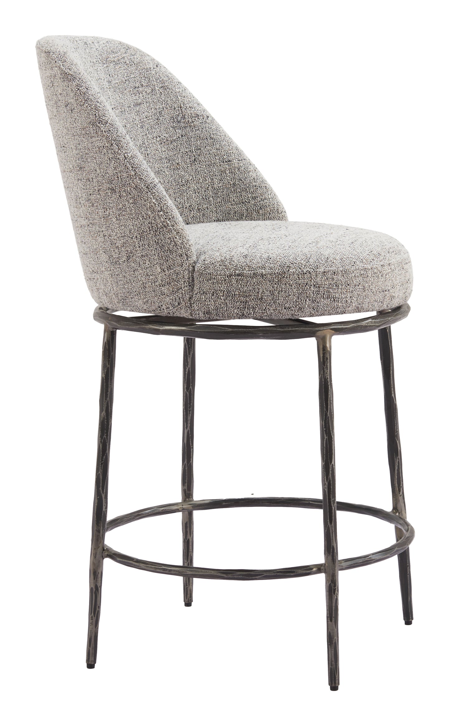 Nordhavn Swivel Counter Stool Gray - Disselt Designs