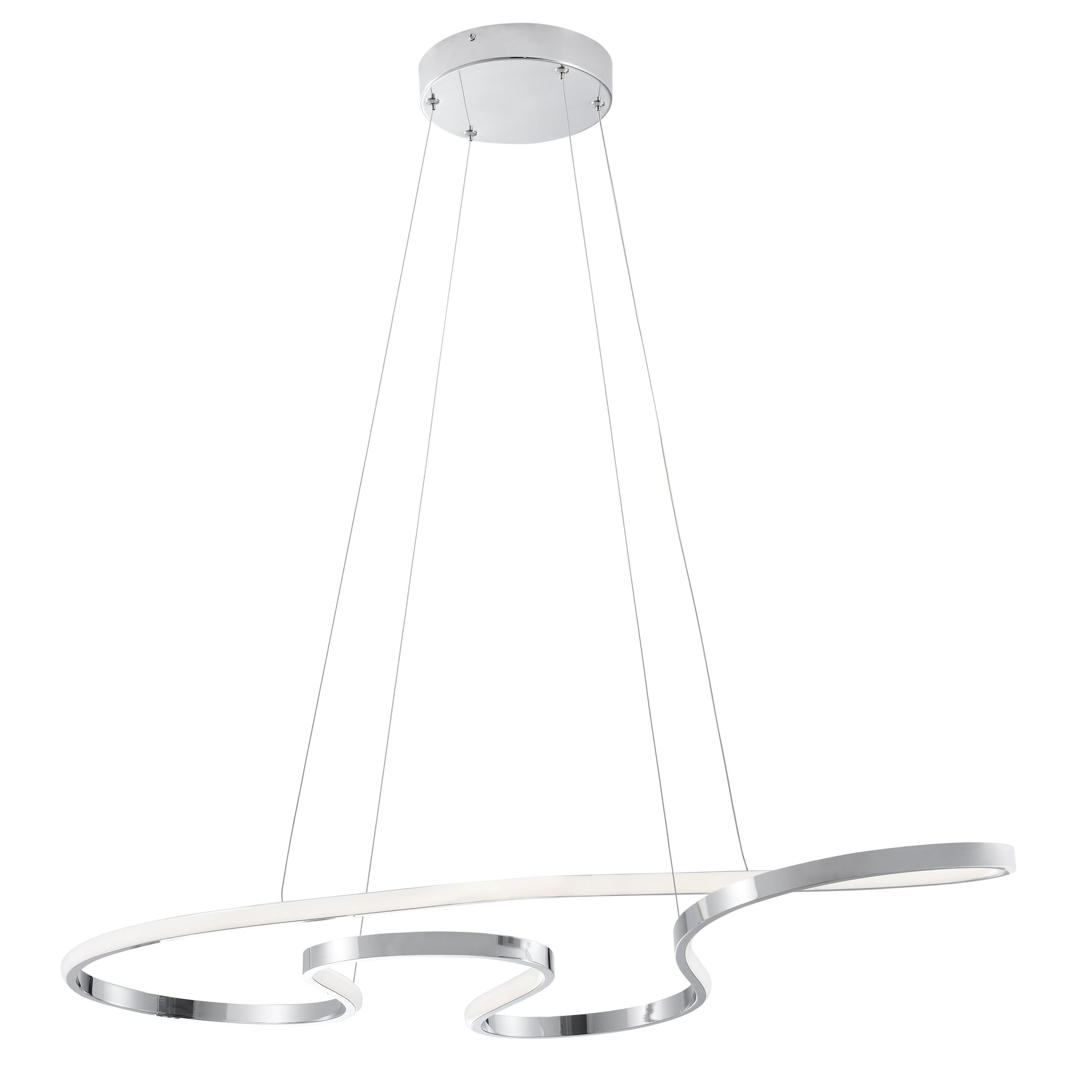 Shanghai LED Adjustable Chandelier // Chrome - Disselt Designs