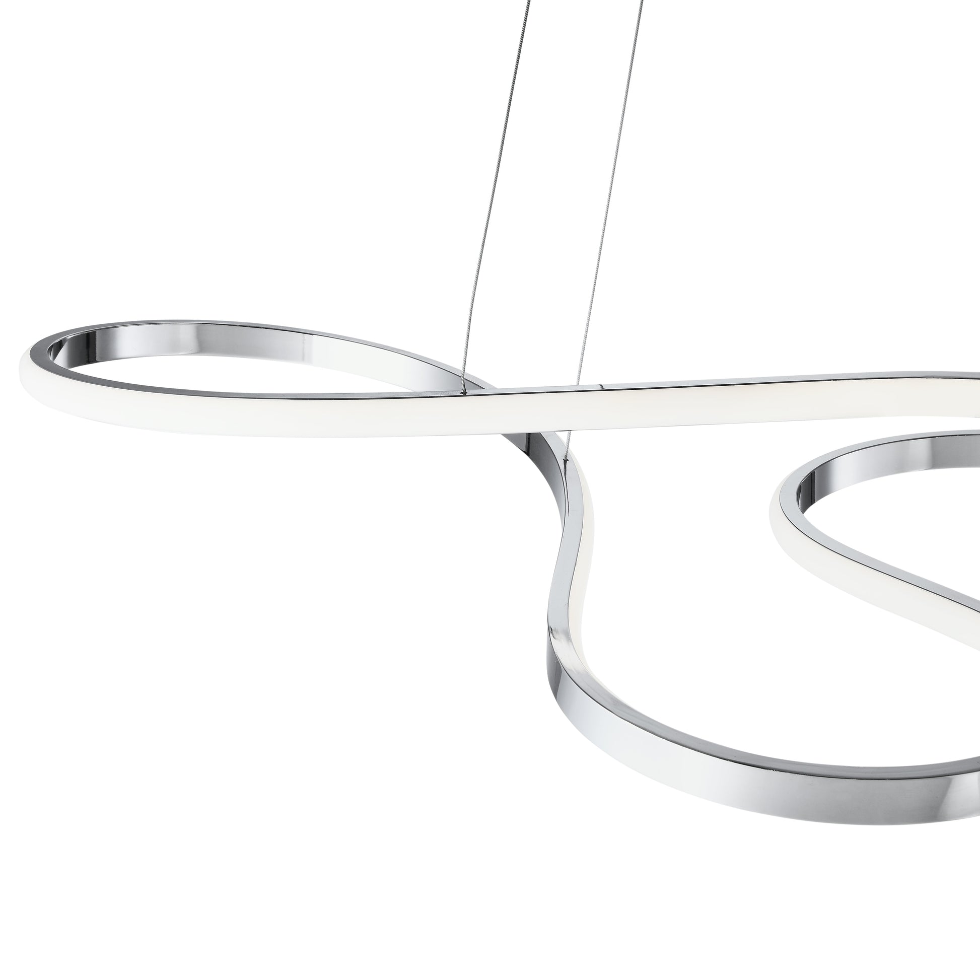 Shanghai LED Adjustable Chandelier // Chrome - Disselt Designs