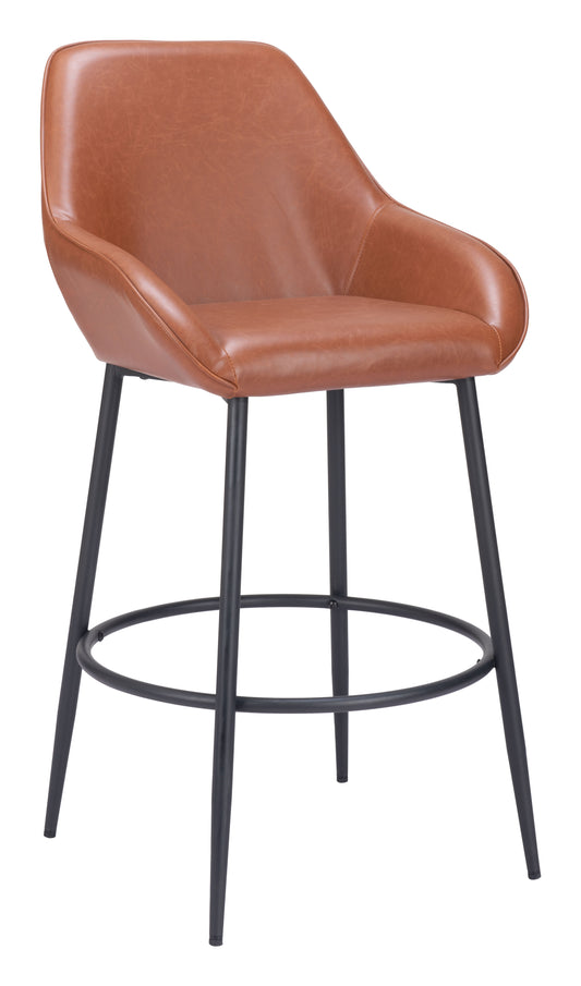 Vila Barstool (Set of 2) Brown - Disselt Designs