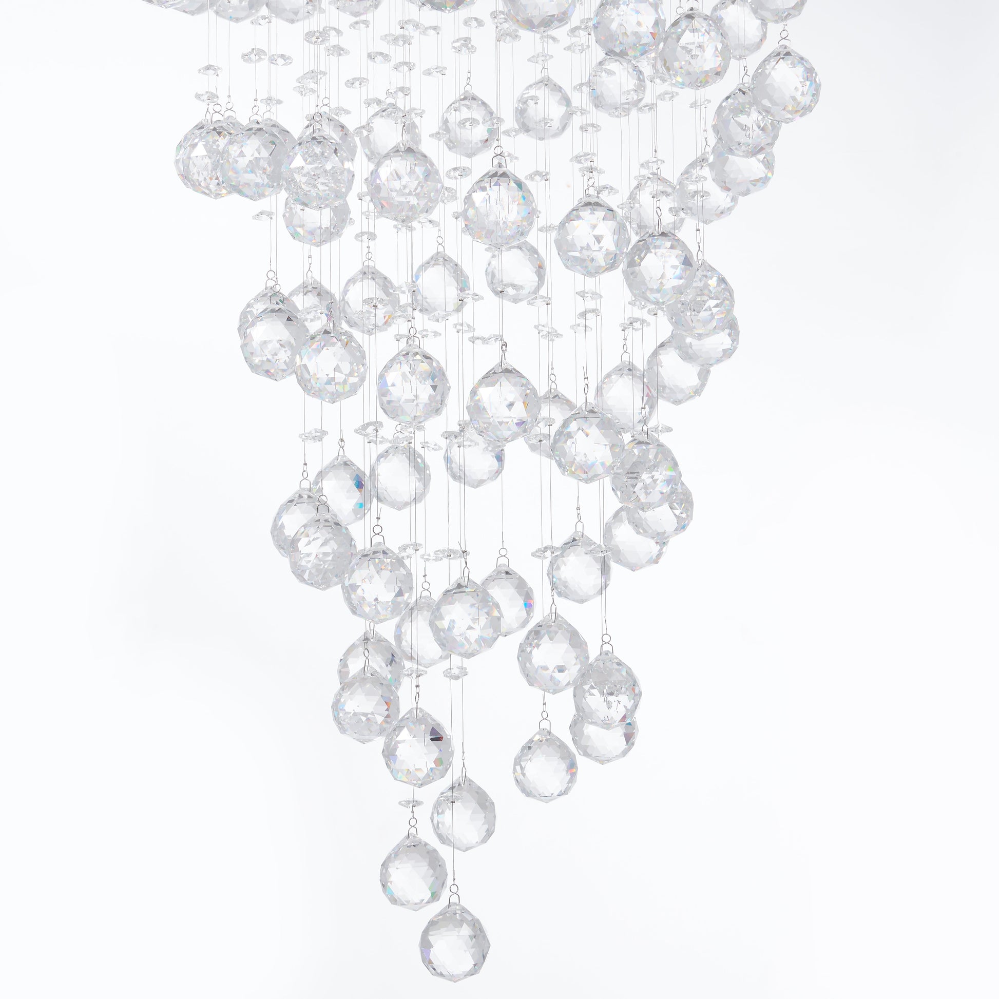 Crystal Double Helix Chandelier // 7 Lights - Disselt Designs