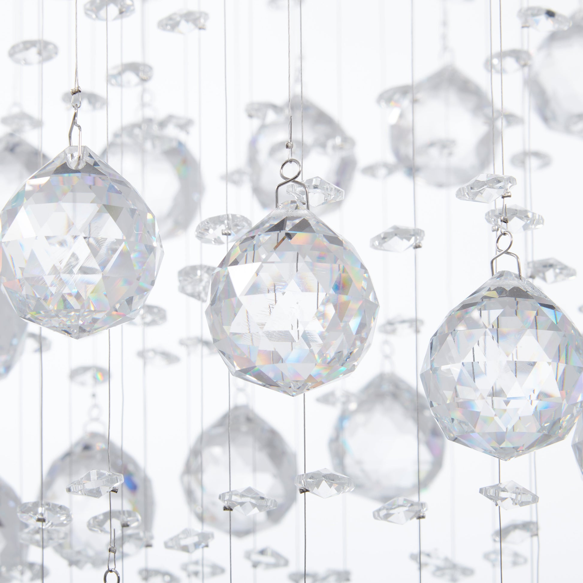 Crystal Double Helix Chandelier // 7 Lights - Disselt Designs