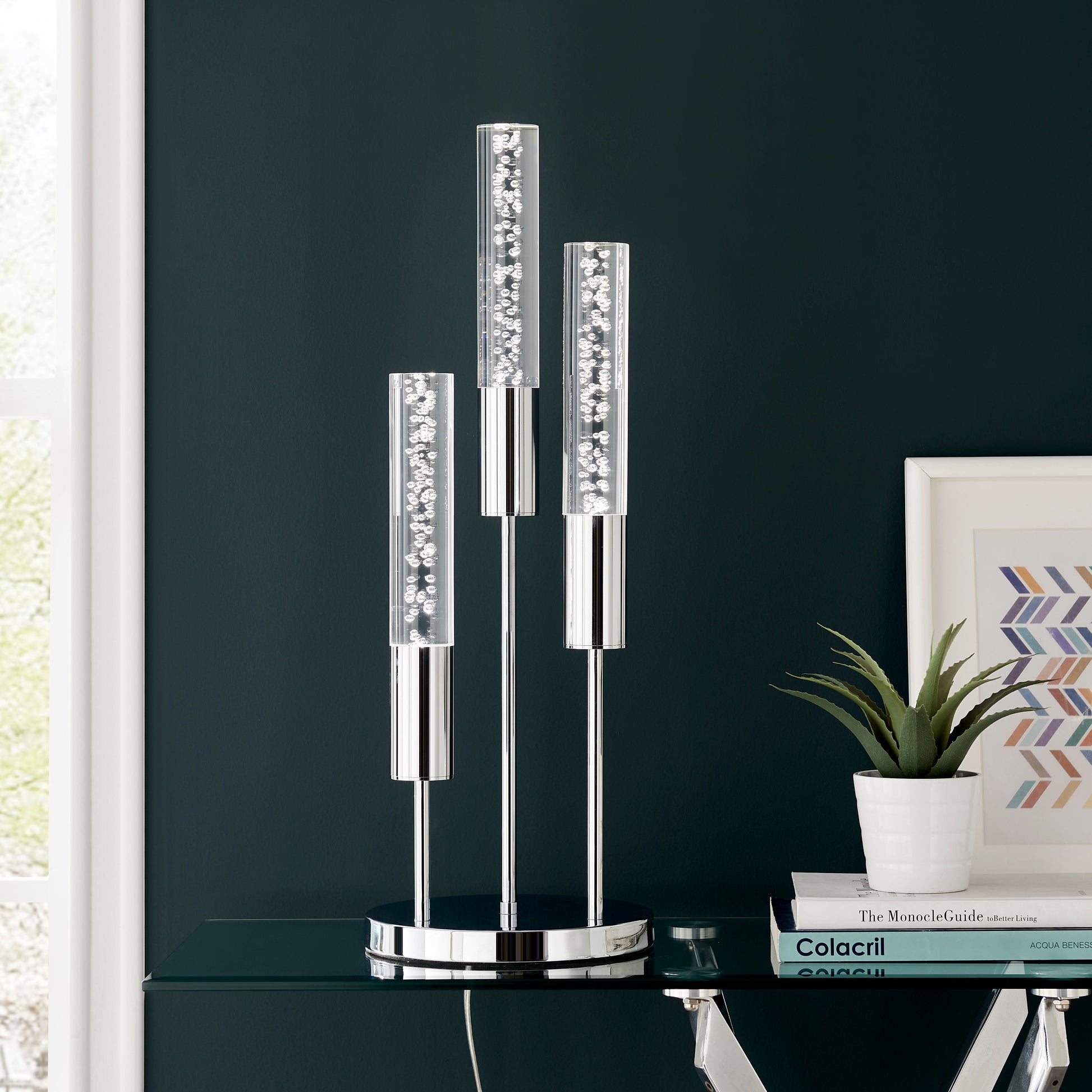 Table Lamp // Acrylic Tube - Disselt Designs