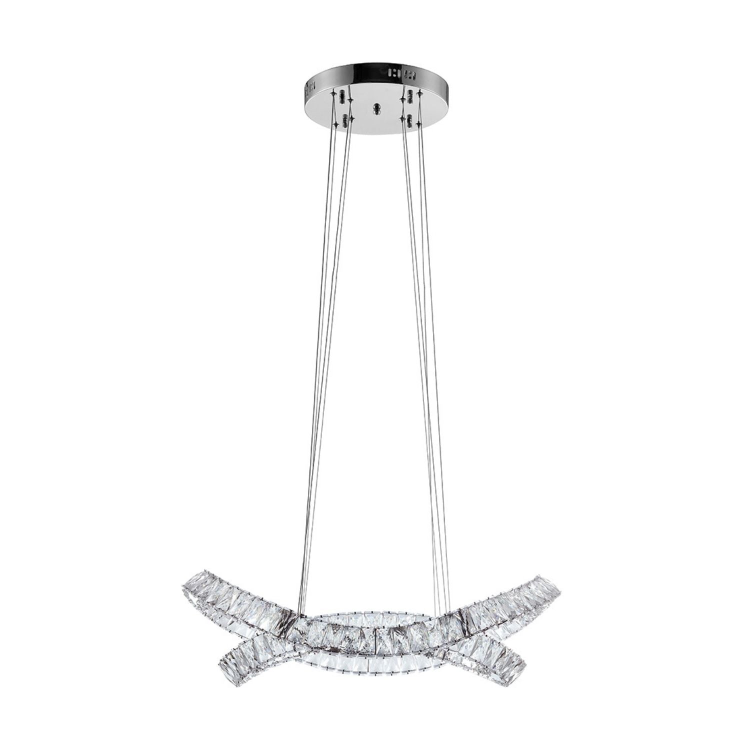 Monroe Crystal Chandelier // Chrome - Disselt Designs