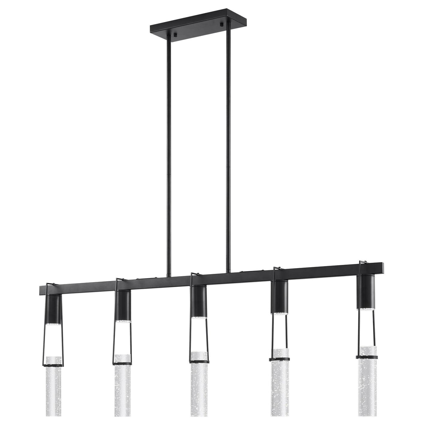 Harmony 5 Light Chandelier // Matte Black - Disselt Designs