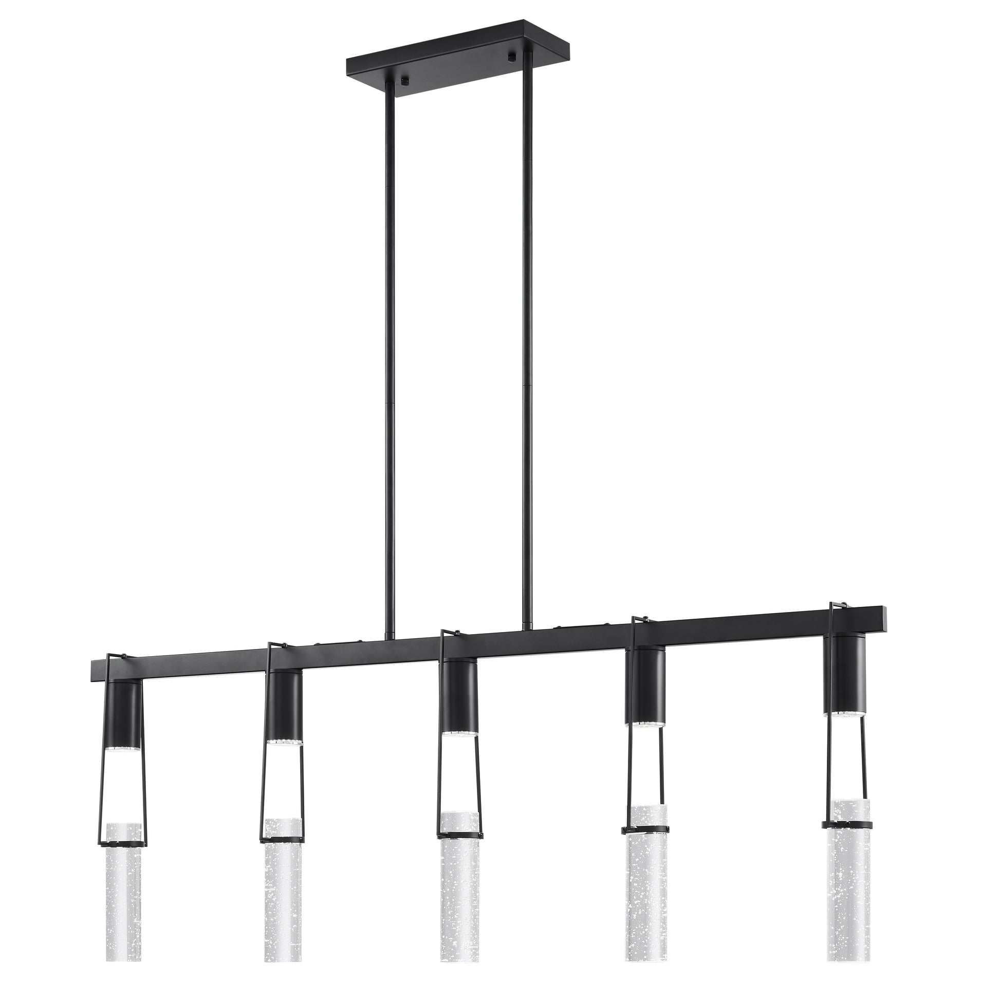 Harmony 5 Light Chandelier // Matte Black - Disselt Designs