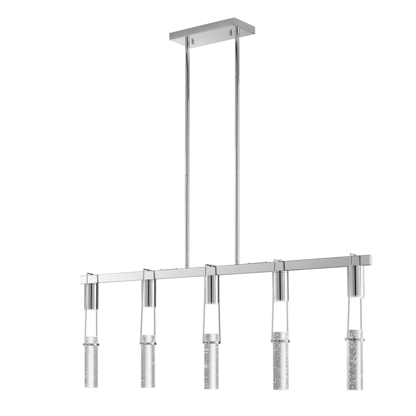 Harmony 5 Light Chandelier // Chrome - Disselt Designs