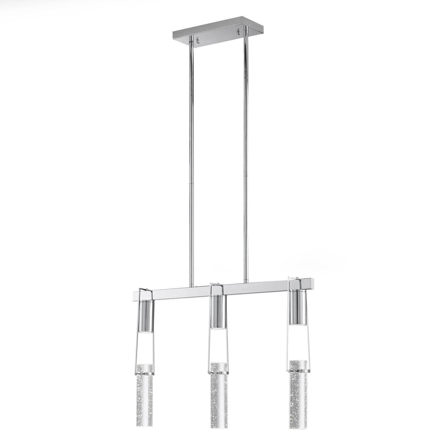 Harmony 3 Light Chandelier // Chrome - Disselt Designs