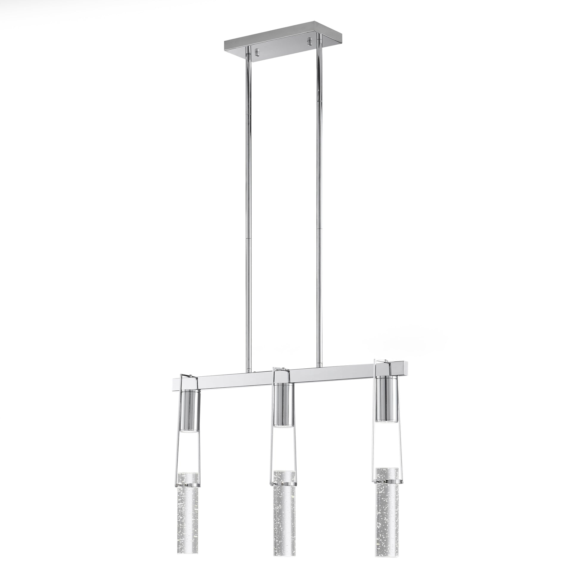 Harmony 3 Light Chandelier // Chrome - Disselt Designs