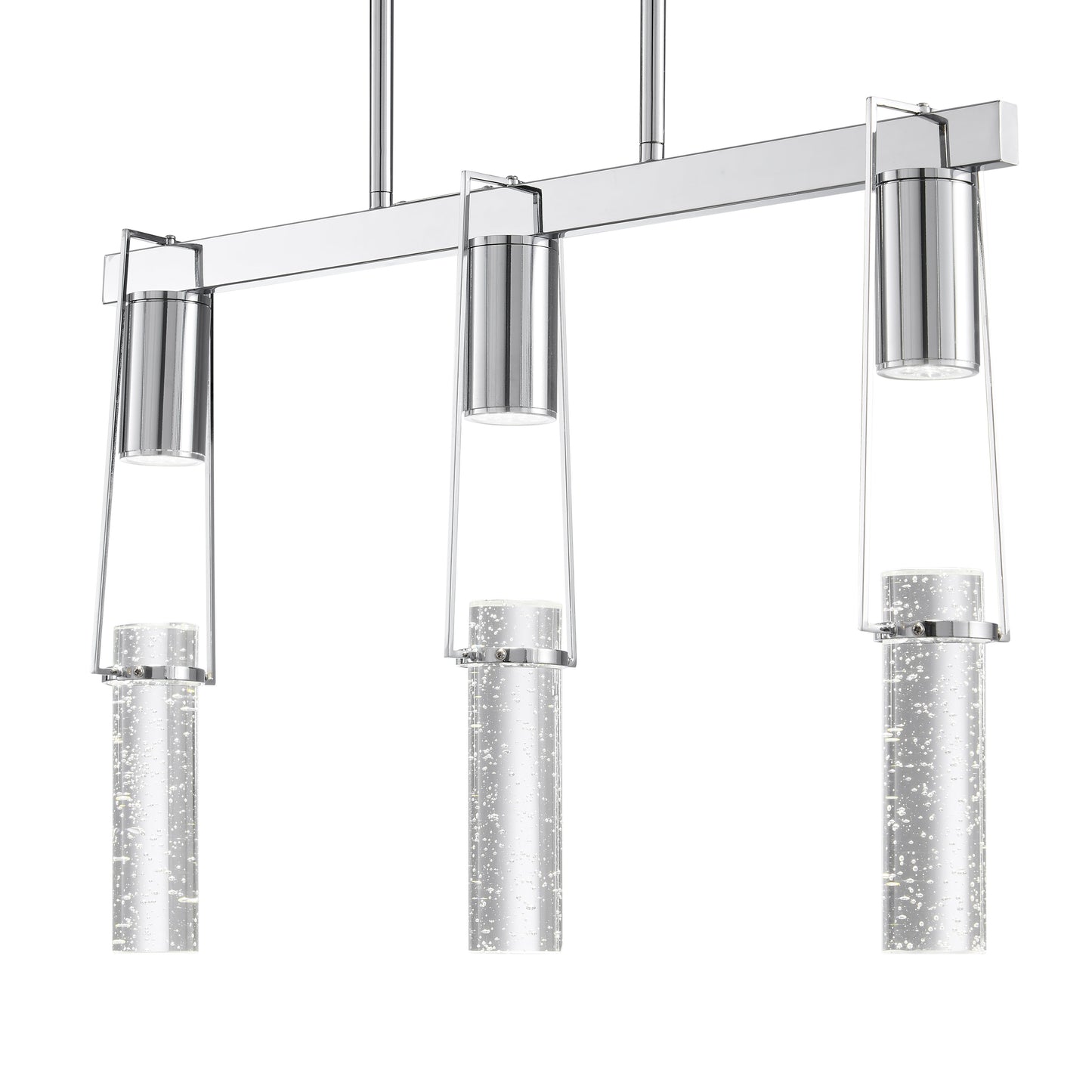 Harmony 3 Light Chandelier // Chrome - Disselt Designs