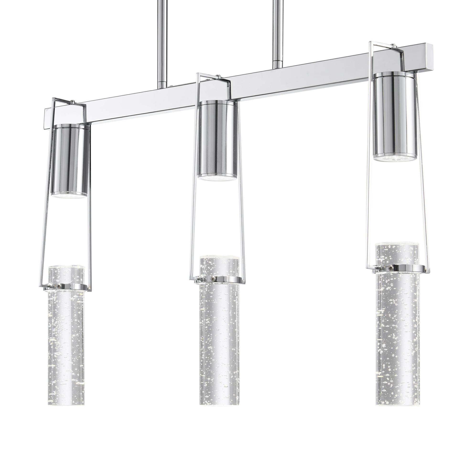 Harmony 3 Light Chandelier // Chrome - Disselt Designs