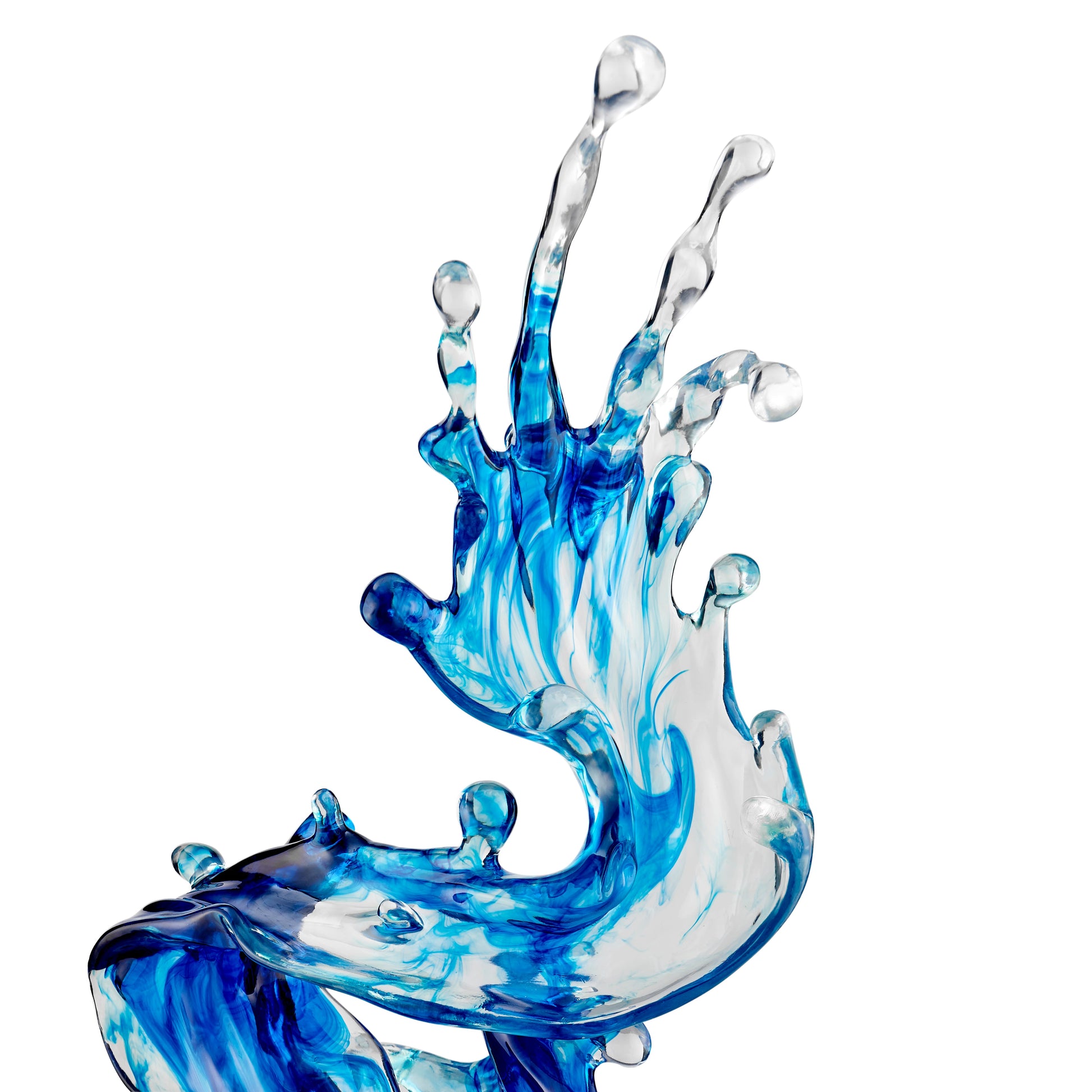 Breaker Wave 21" Tall Sculpture // Ocean Blue - Disselt Designs