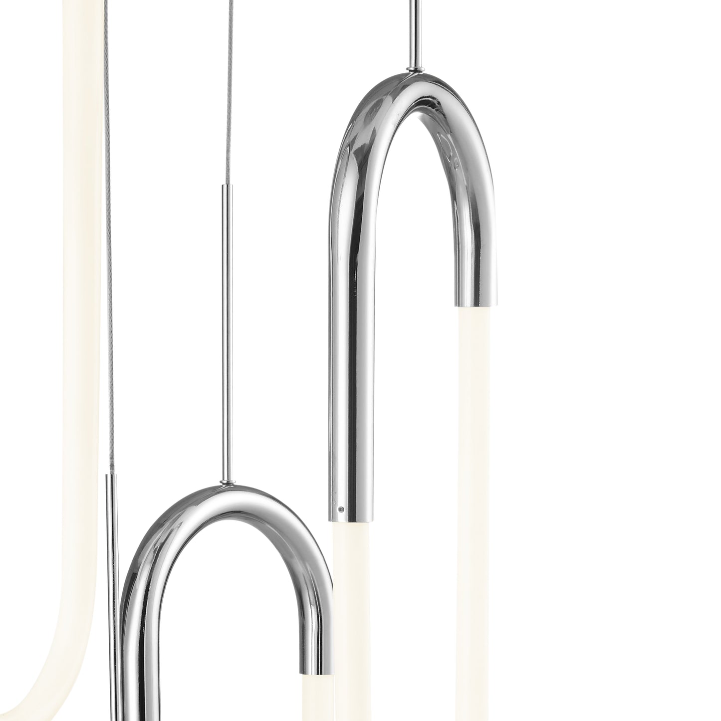 LED Five Clips Chandelier // Chrome - Disselt Designs