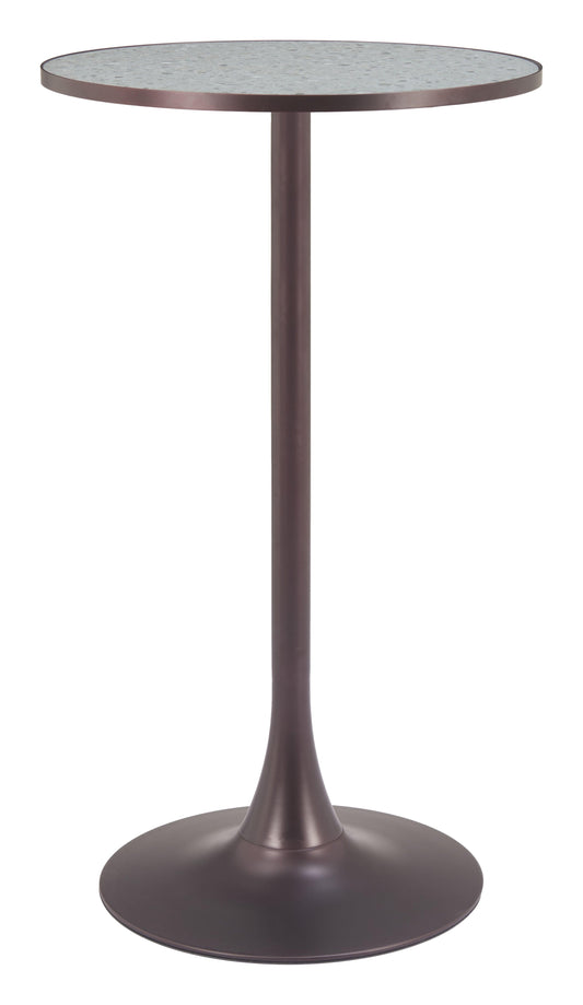 Bite Bar Table Gray & Bronze - Disselt Designs
