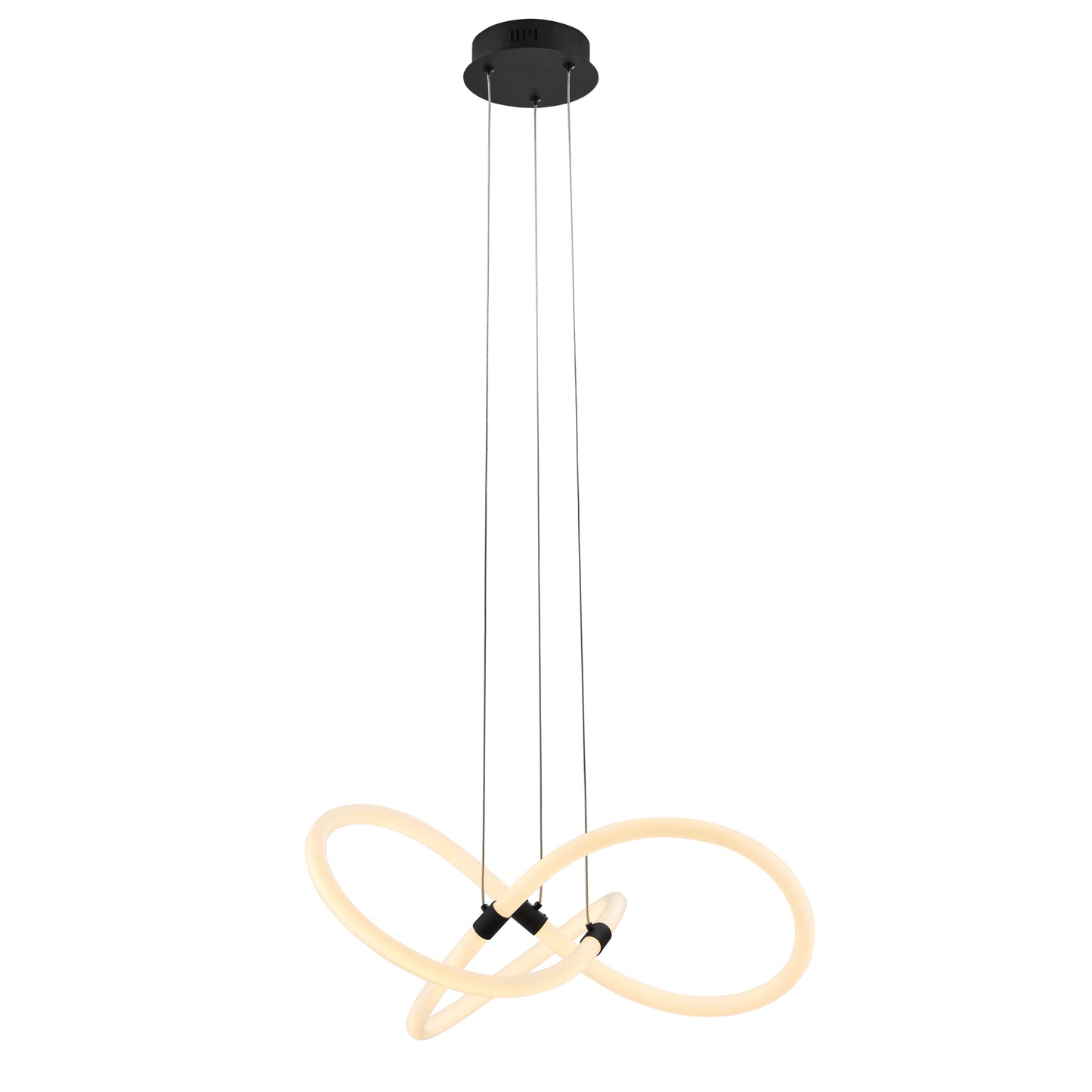Daisy LED Adjustable Chandelier // Matte Black - Disselt Designs